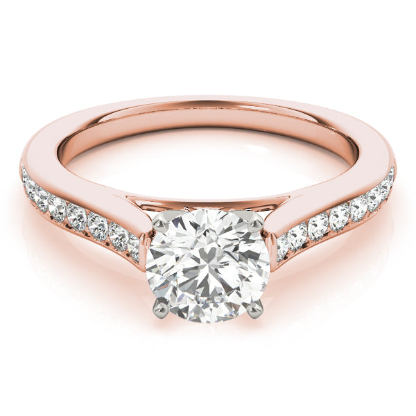 Single Row Channel Set Diamond Engagement Ring · 0.24 ct tw