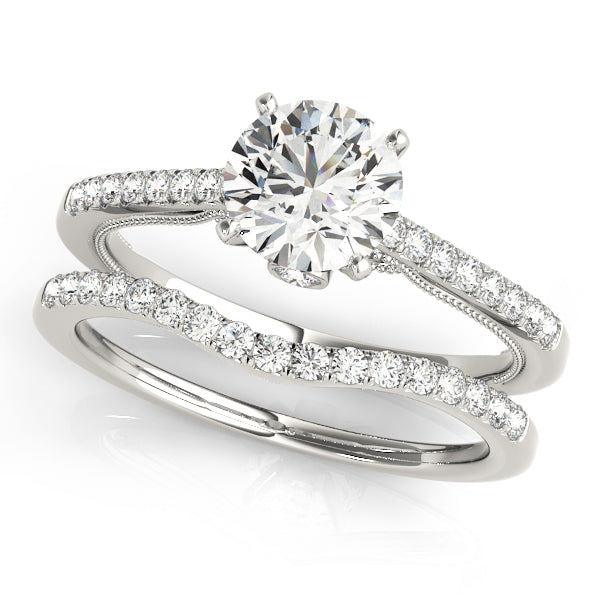 Single Row Prong Set Diamond Engagement Ring · 0.36 ct tw
