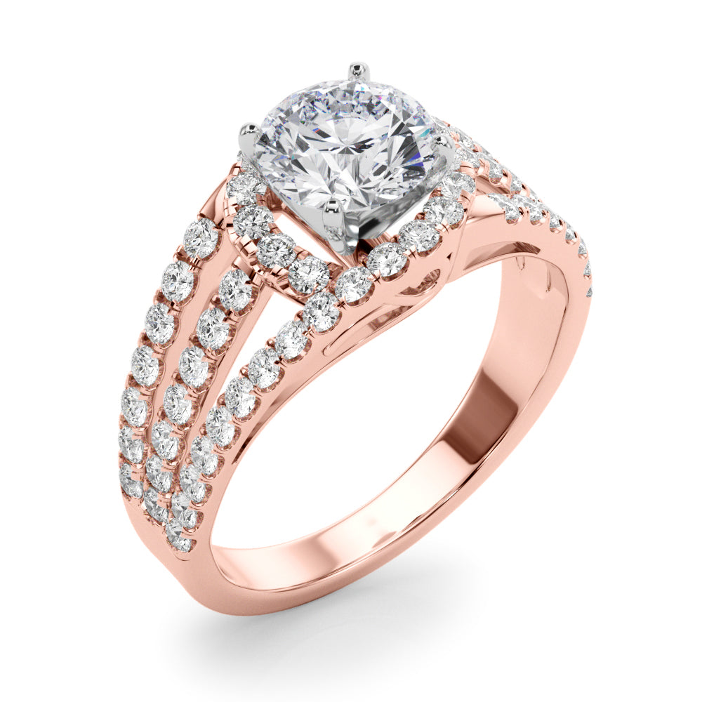 Multi-Row Diamond Engagement Ring · 0.60 ct tw