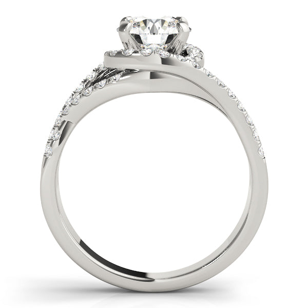 Round Halo Diamond Engagement Ring · 0.40 ct tw