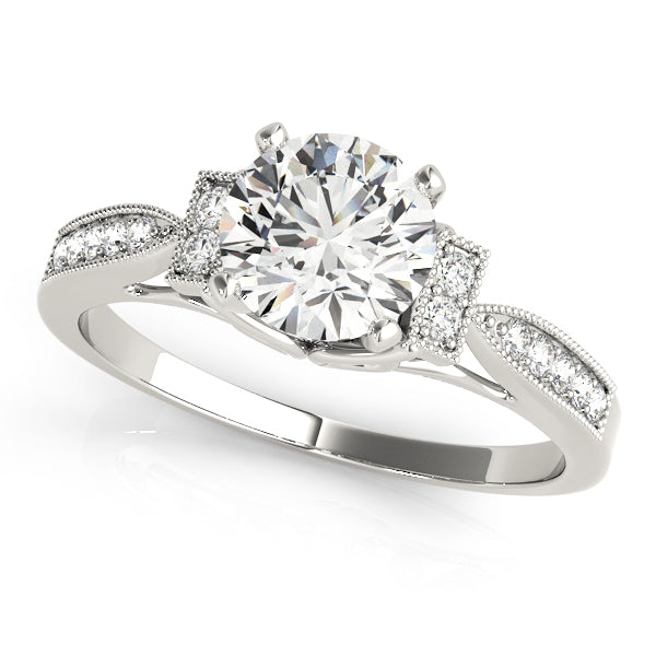Single Row Prong Set Diamond Engagement Ring · 0.10 ct tw