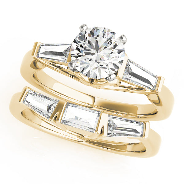 Baguette Fancy Shape Diamond Engagement Ring · 0.50 ct tw