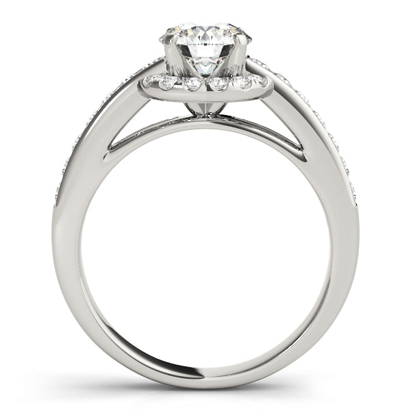 Round Halo Diamond Engagement Ring · 0.43 ct tw