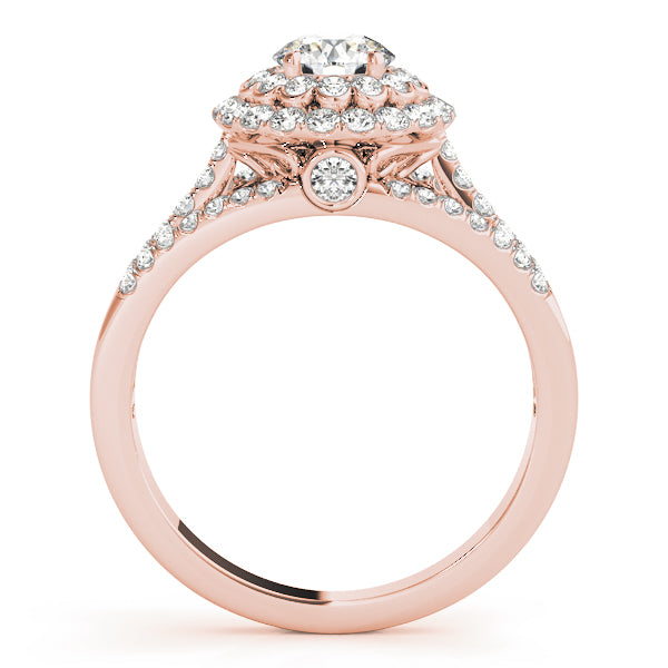Round Halo Diamond Engagement Ring · 1.11 ct tw