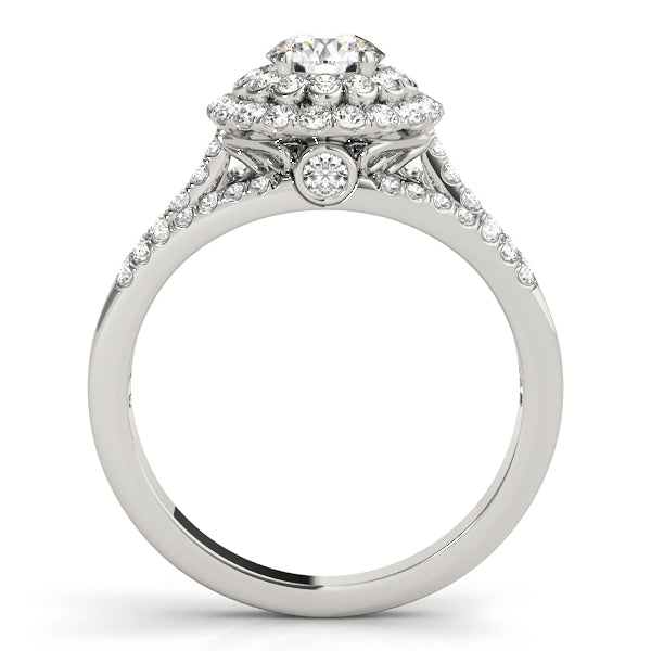 Round Halo Diamond Engagement Ring · 1.11 ct tw
