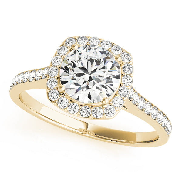 Round Halo Diamond Engagement Ring · 1.58 ct tw
