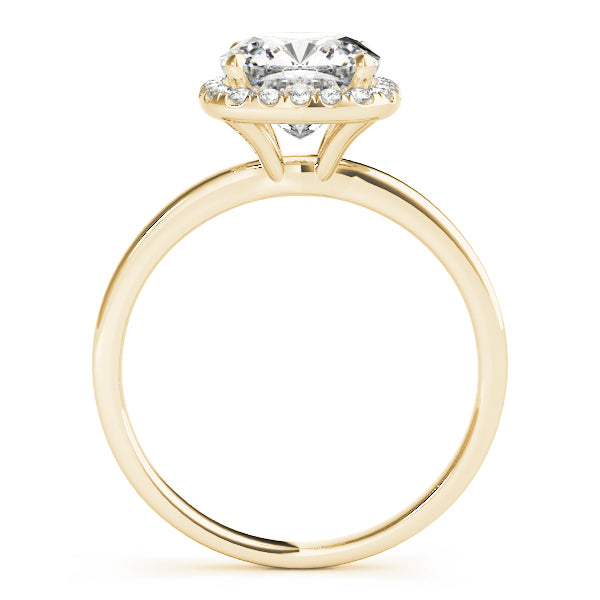 Cushion Halo Square Diamond Engagement Ring · 0.60 ct tw