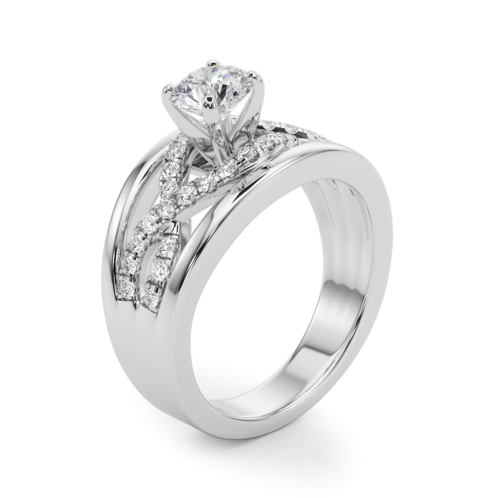 Multi-Row Diamond Engagement Ring · 0.24 ct tw