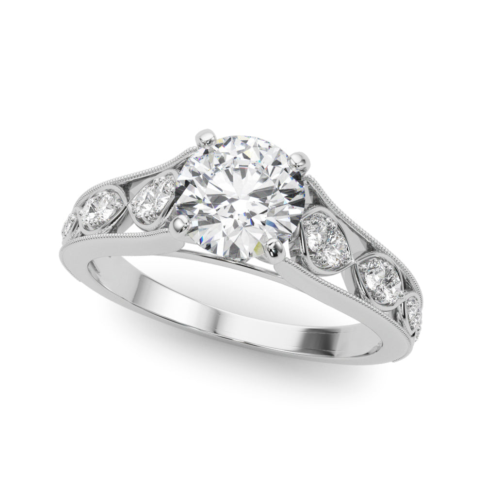Single Row Prong Set Diamond Engagement Ring · 0.17 ct tw