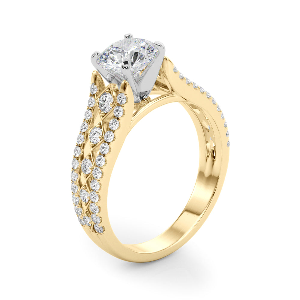 Multi-Row Diamond Engagement Ring · 0.35 ct tw