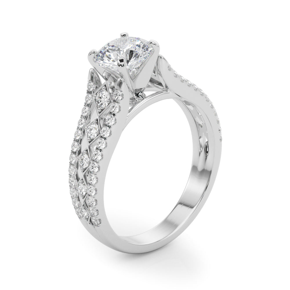 Multi-Row Diamond Engagement Ring · 0.35 ct tw