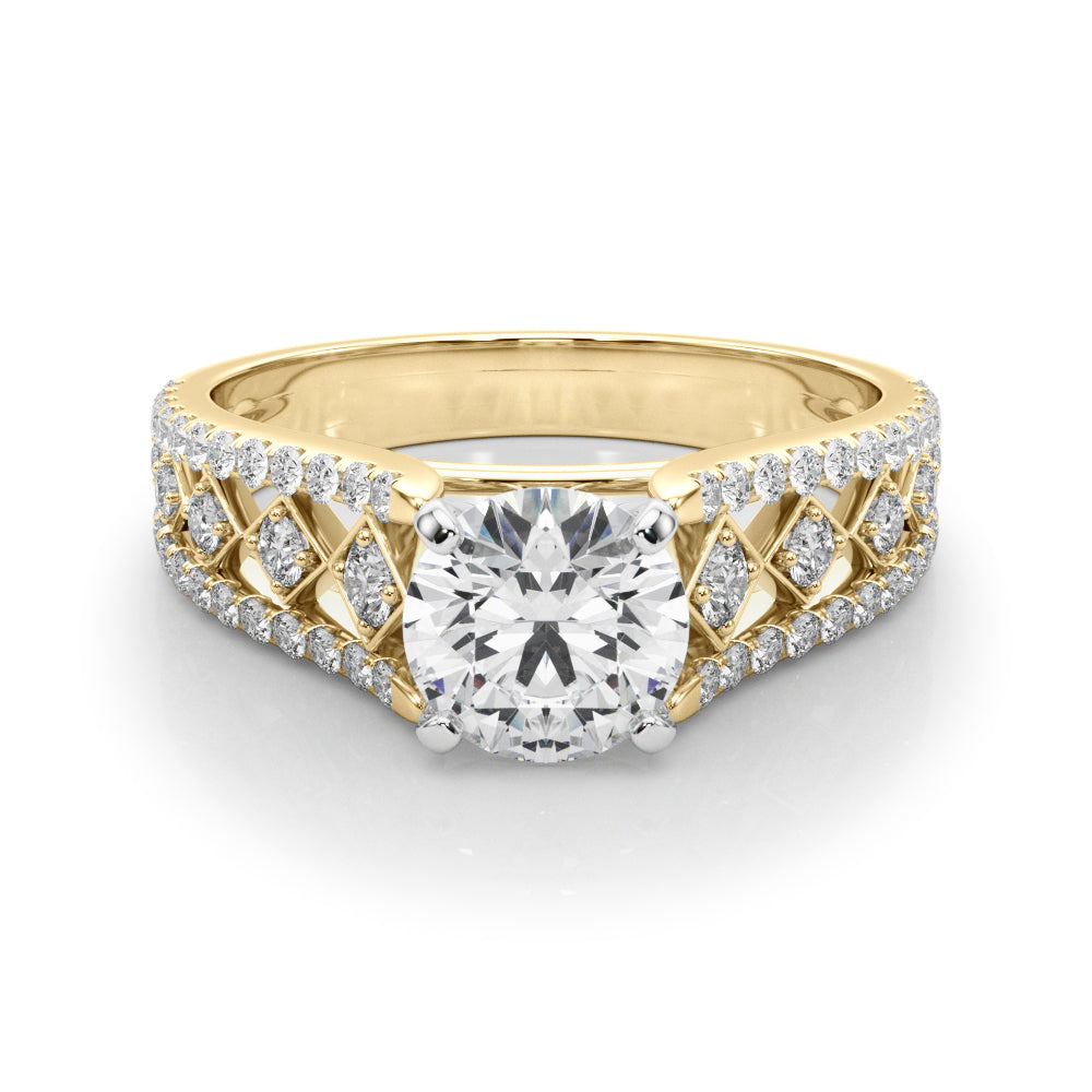 Multi-Row Diamond Engagement Ring · 0.35 ct tw