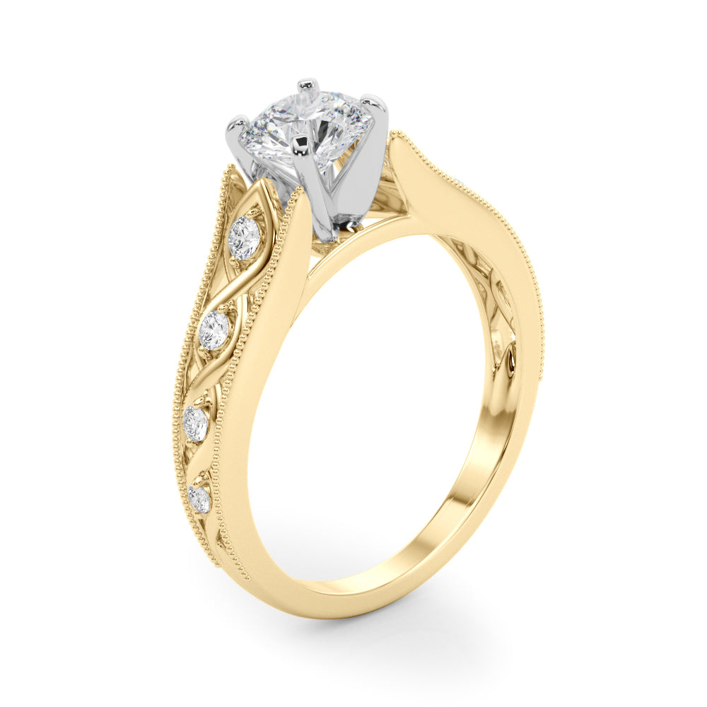 Single Row Prong Set Diamond Engagement Ring · 0.14 ct tw