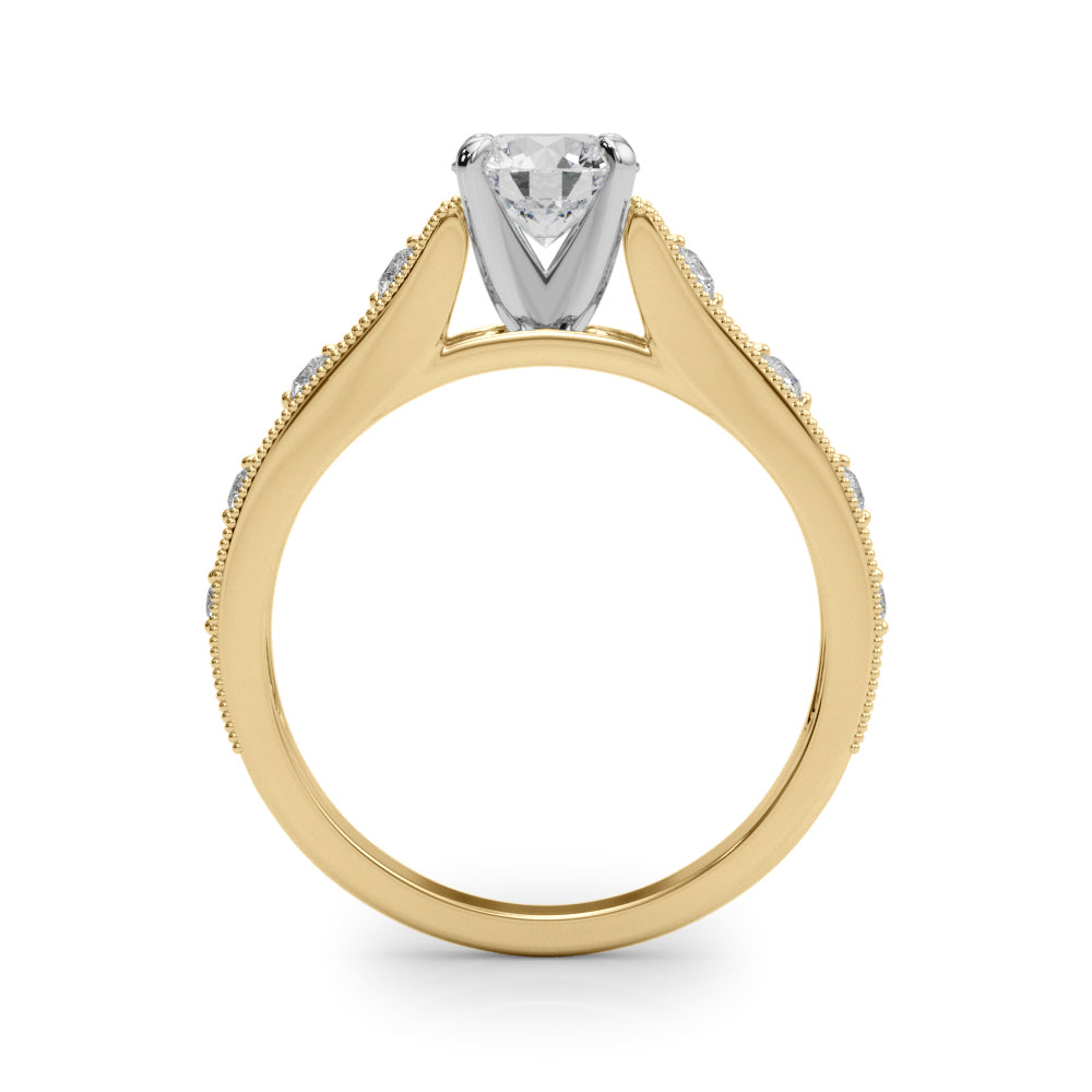 Single Row Prong Set Diamond Engagement Ring · 0.14 ct tw