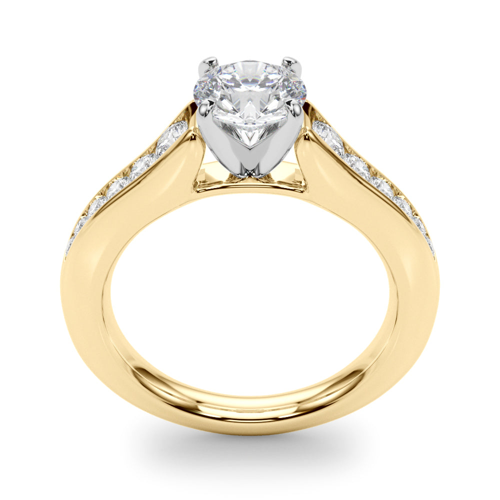 Single Row Diamond Engagement Ring · 0.47 ct tw