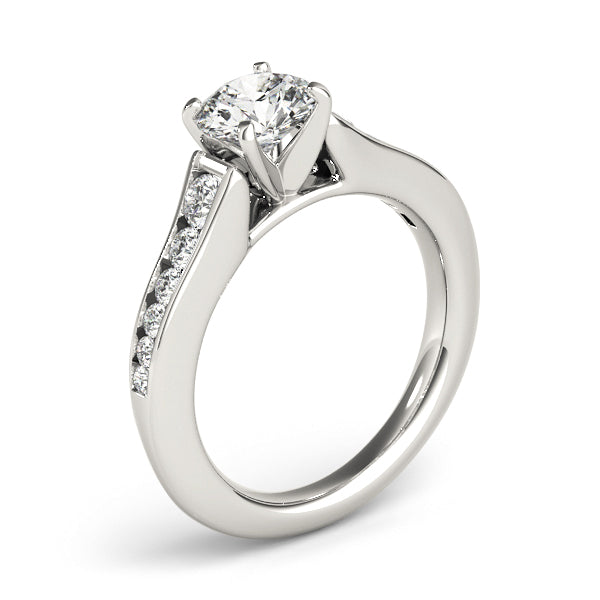 Single Row Diamond Engagement Ring · 0.47 ct tw