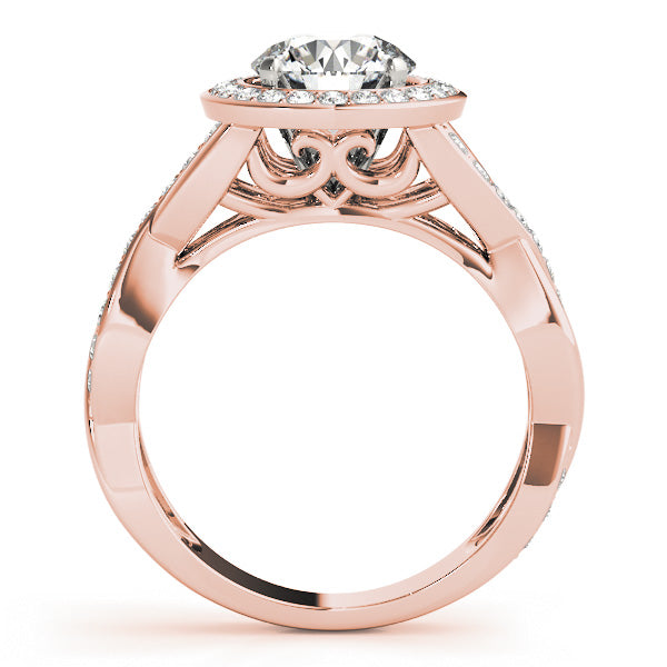 Halo Diamond Engagement Ring · 0.43 ct tw