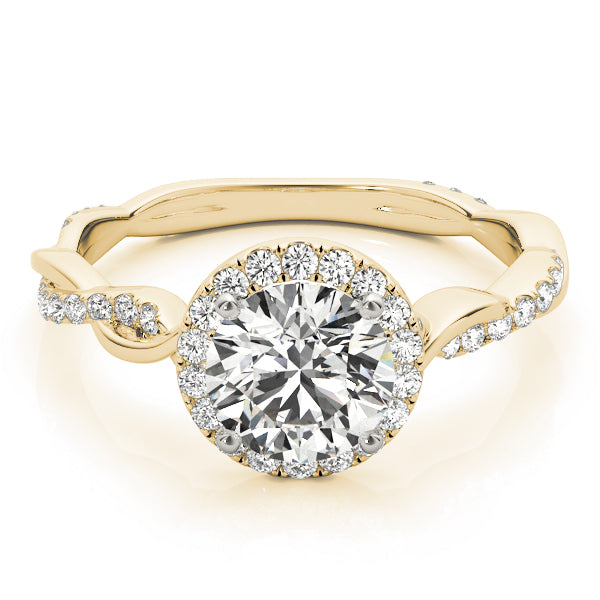 Round Halo Diamond Engagement Ring · 0.81 ct tw
