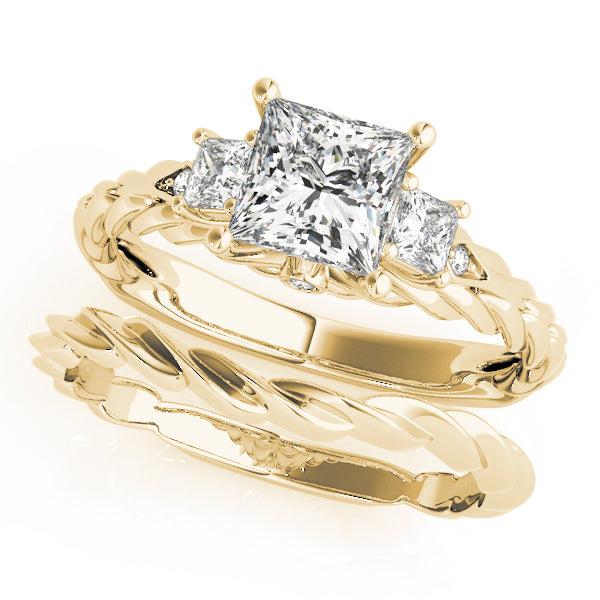 Square Diamond Engagement Ring · 0.92 ct tw