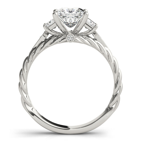 Square Diamond Engagement Ring · 0.92 ct tw