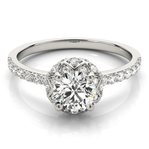 Round Diamond Engagement Ring · 0.99 ct tw
