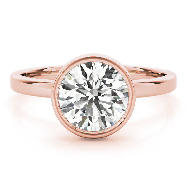 Round Bezel Diamond Solitaire Engagement Ring · 0.75 ct tw