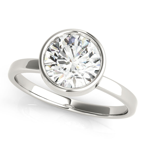 Round Bezel Diamond Solitaire Engagement Ring · 0.25 ct tw
