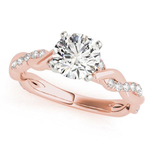 Braided Shank Diamond Engagement Ring · 0.21 ct tw