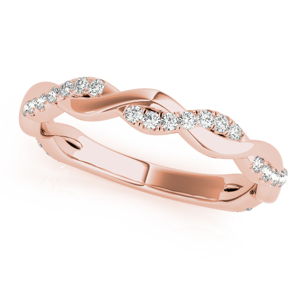 Straight Braided Diamond Fashion Ring · 0.20 ct tw
