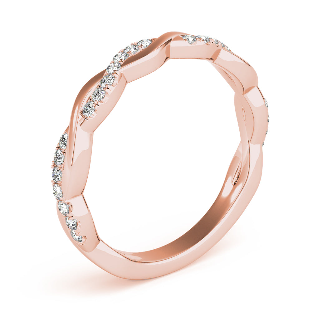Straight Braided Diamond Fashion Ring · 0.20 ct tw