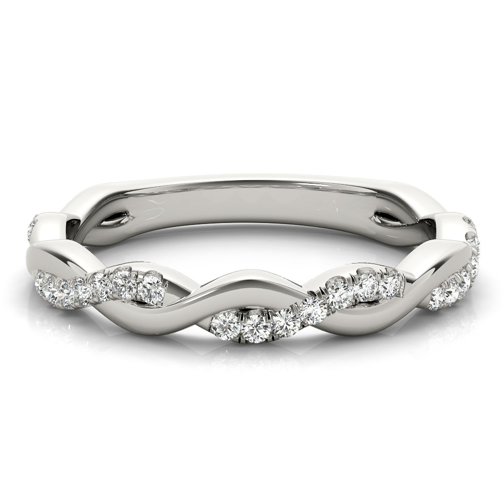 Straight Braided Diamond Fashion Ring · 0.20 ct tw