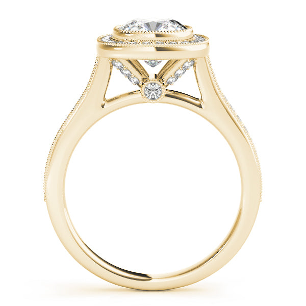 Cushion Halo Diamond Engagement Ring · 0.36 ct tw