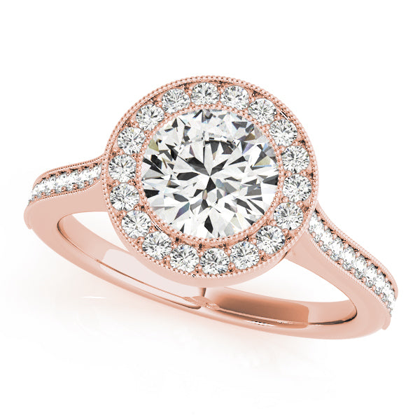 Round Halo Diamond Engagement Ring · 1.59 ct tw