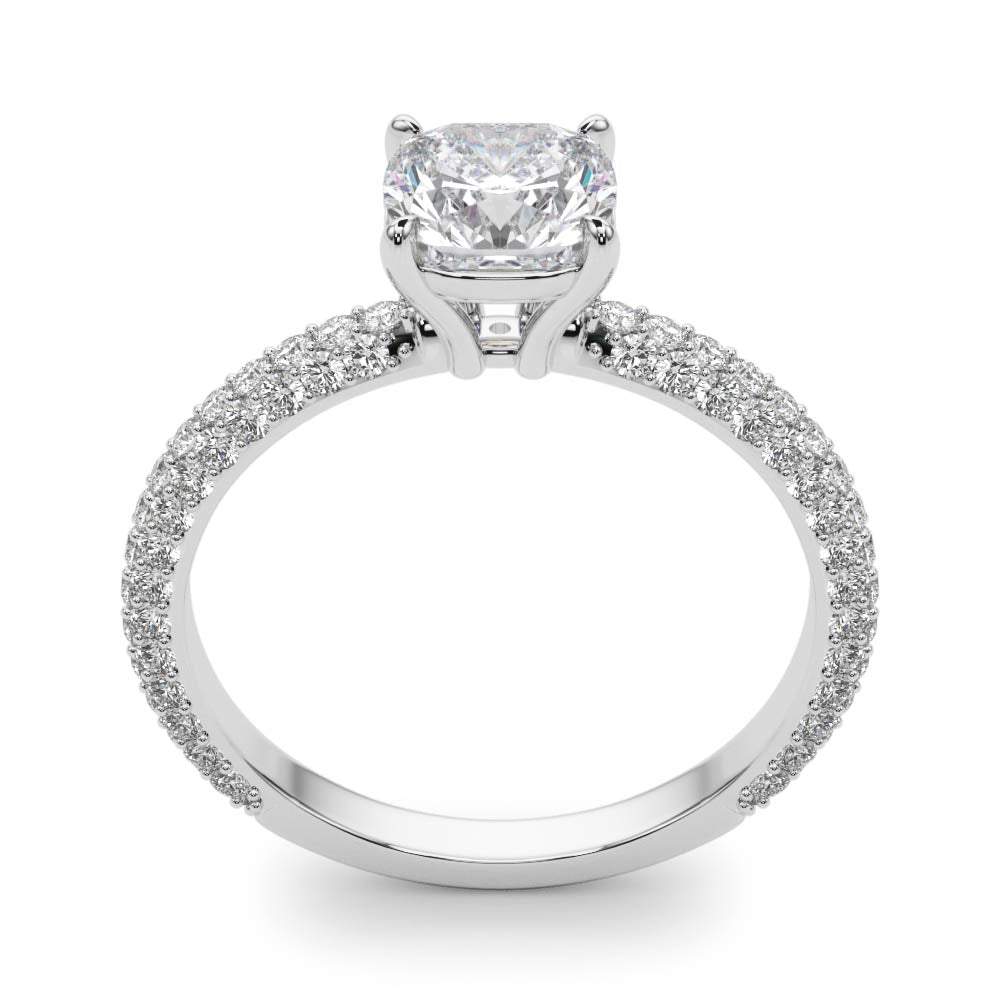 Cushion Pave With Head Diamond Engagement Ring · 1.49 ct tw