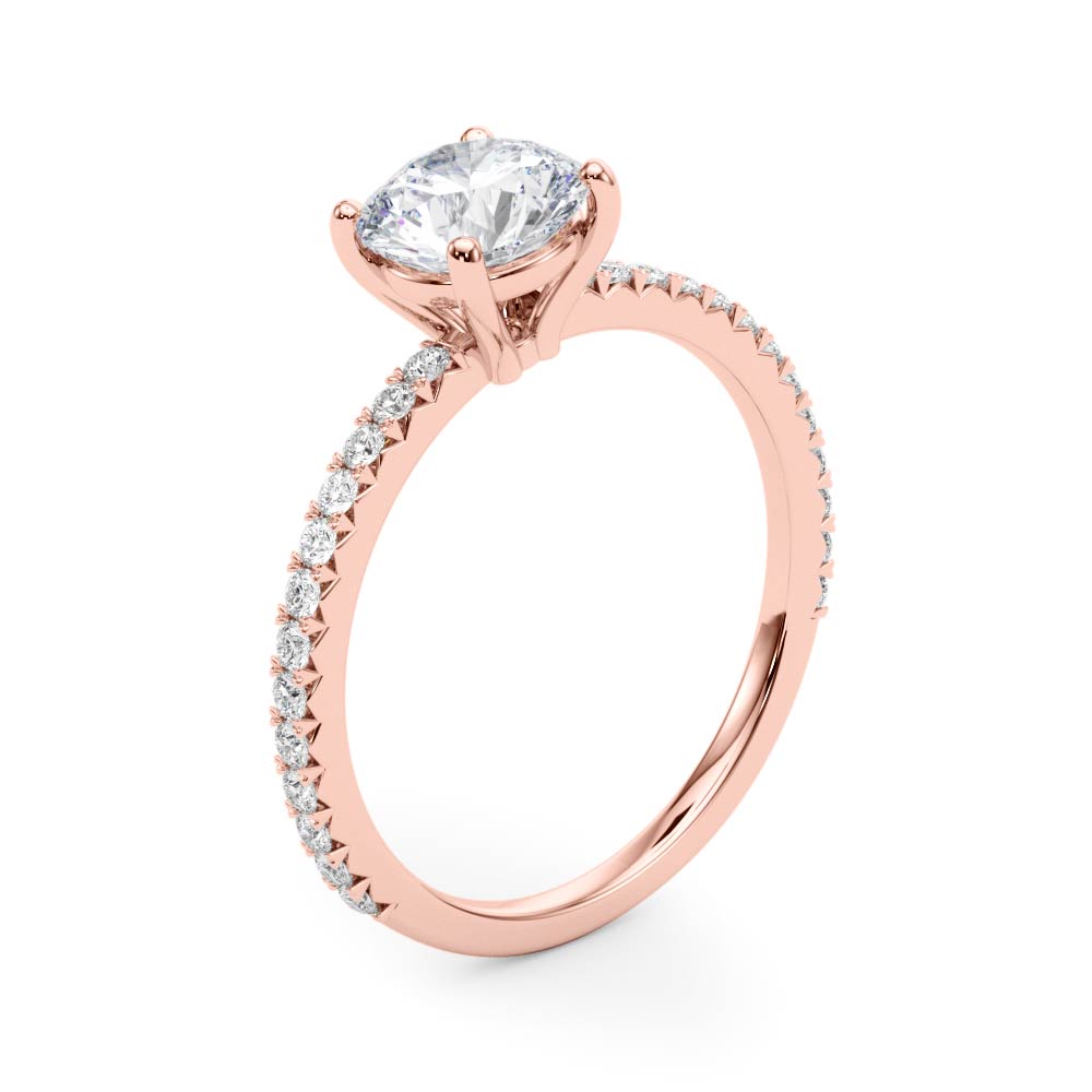 Round Diamond Engagement Ring · 1.01 ct tw