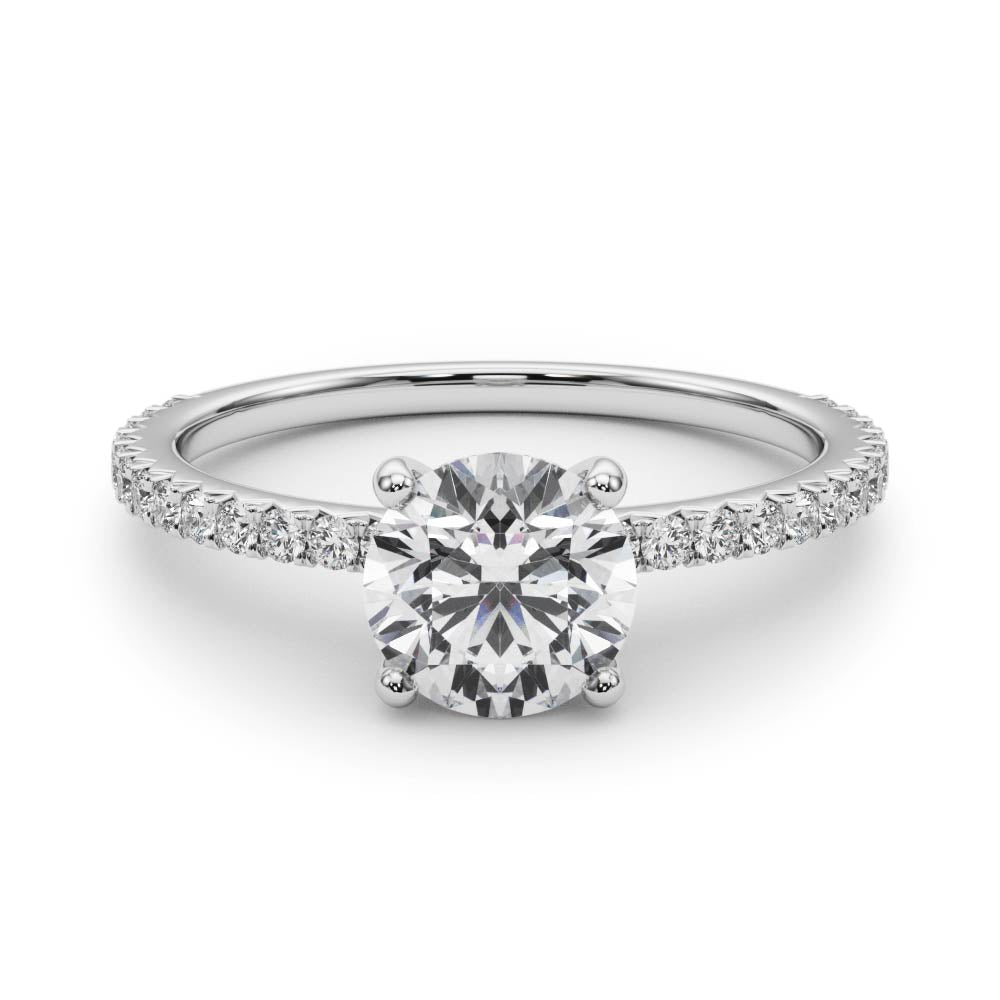 Round Diamond Engagement Ring · 1.01 ct tw