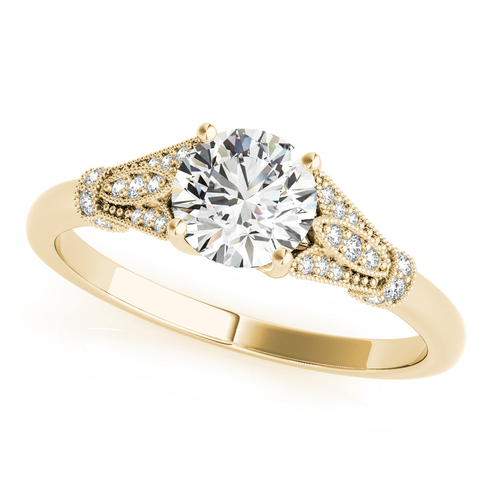 Round Gemstone Engagement Ring · 0.85 ct tw