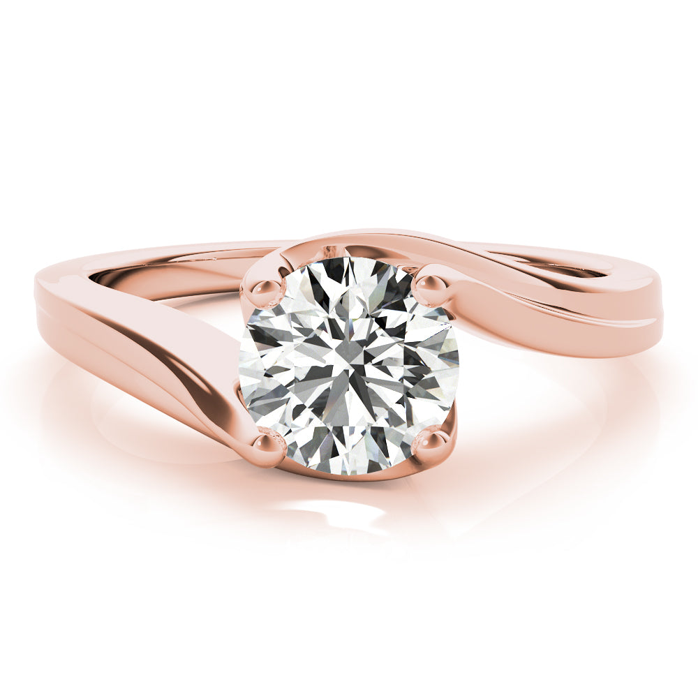 Round Bypass Diamond Engagement Ring · 0.50 ct tw