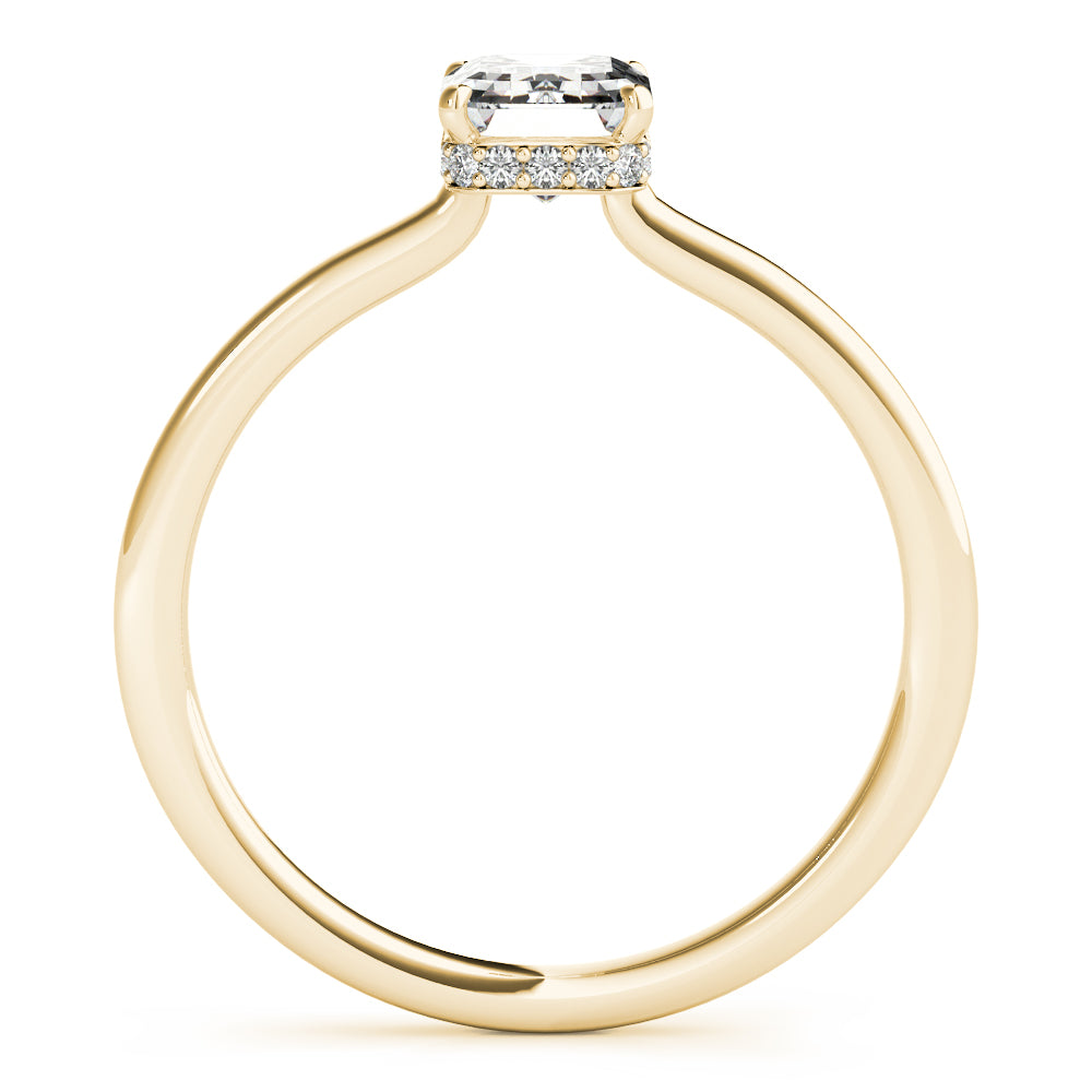 Emerald Cut Diamond Engagement Ring · 0.12 ct tw