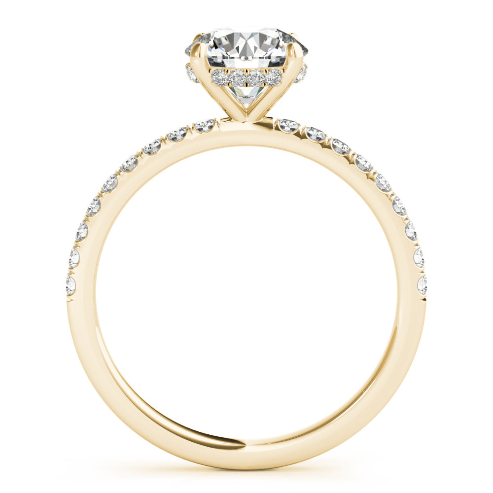 Round Single Row Center Diamond Engagement Ring · 1.26 ct tw