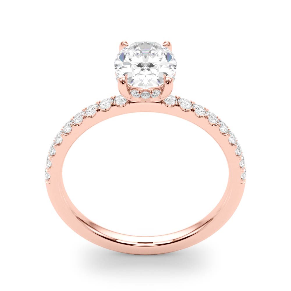 Oval Single Row Center Diamond Engagement Ring · 1.28 ct tw