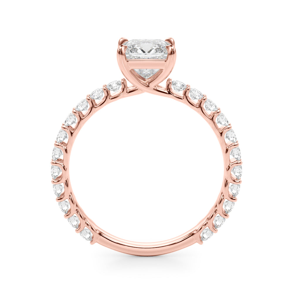 Square Diamond Engagement Ring · 3.16 ct tw