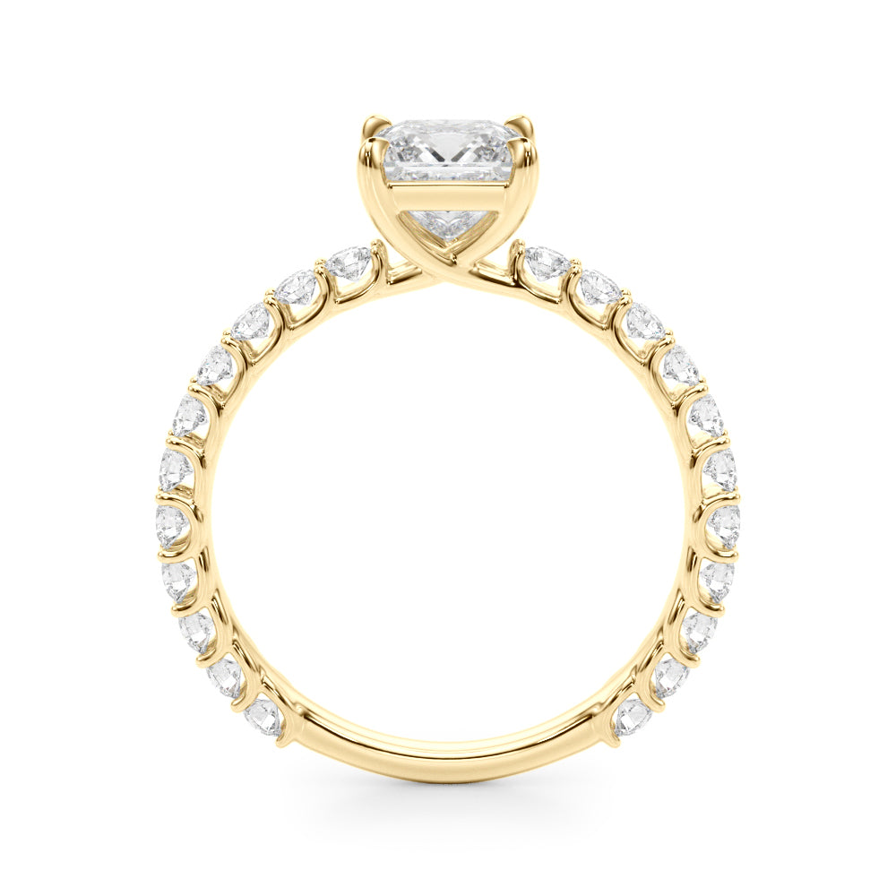 Square Diamond Engagement Ring · 3.16 ct tw
