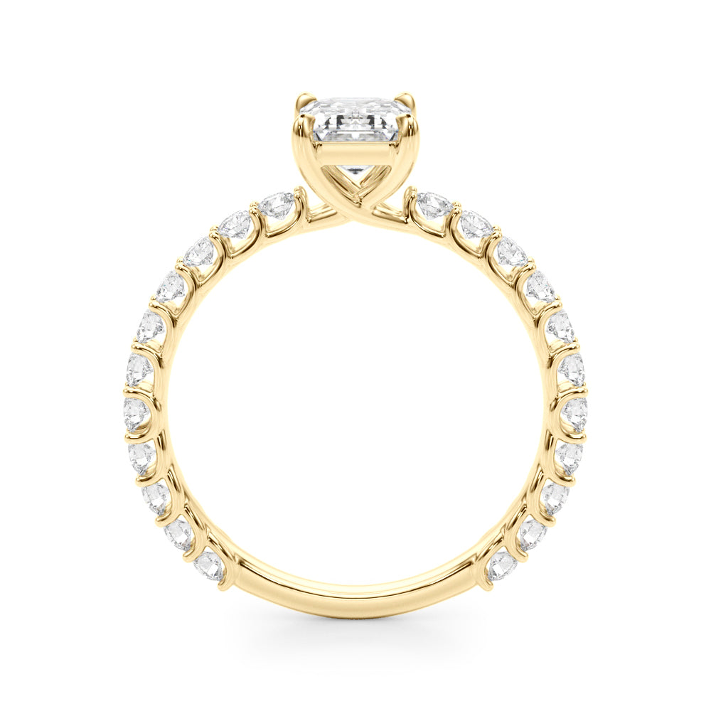 Emerald Diamond Engagement Ring · 0.66 ct tw