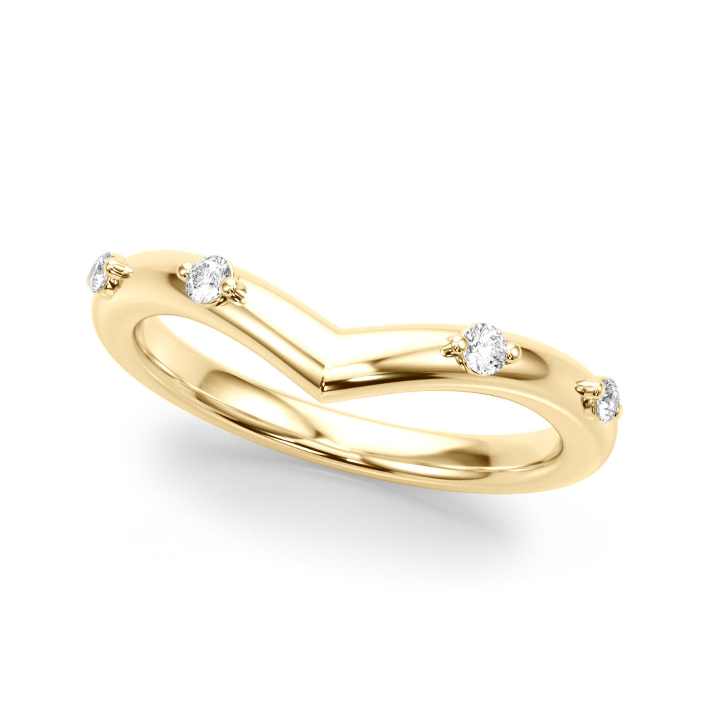 Chevron Diamond Band · 0.10 ct tw