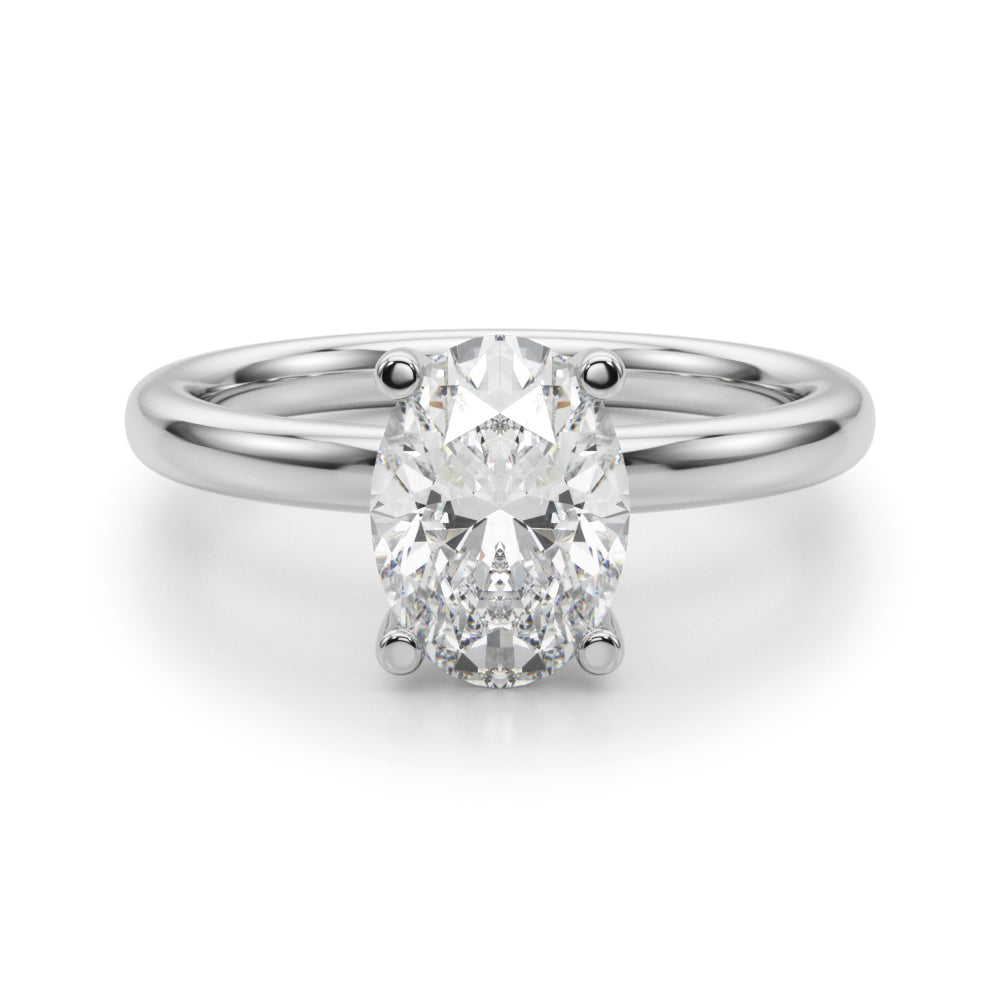 Oval Solitaire Engagement Ring