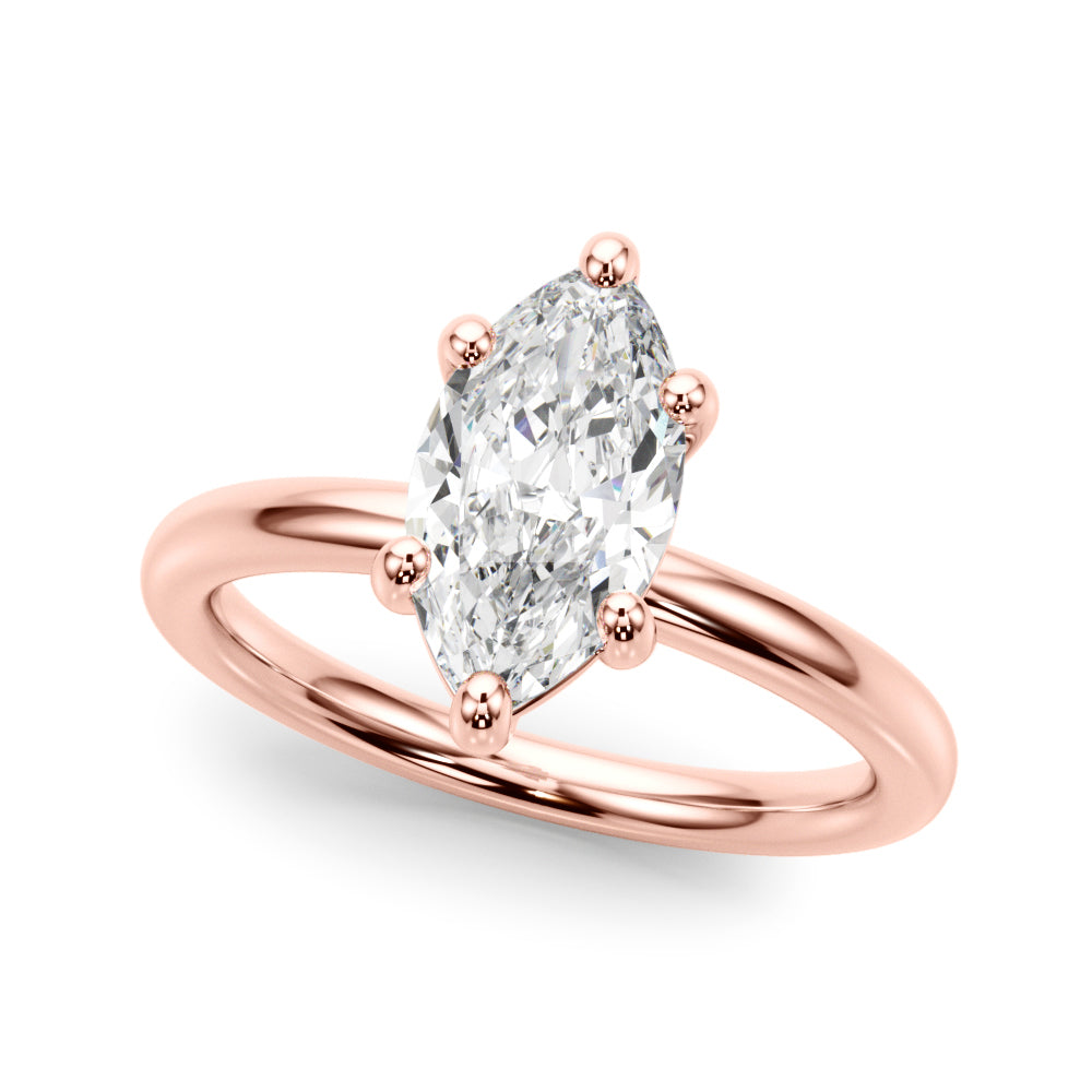 Marquise Diamond Solitaire Engagement Ring · 0.33 ct tw