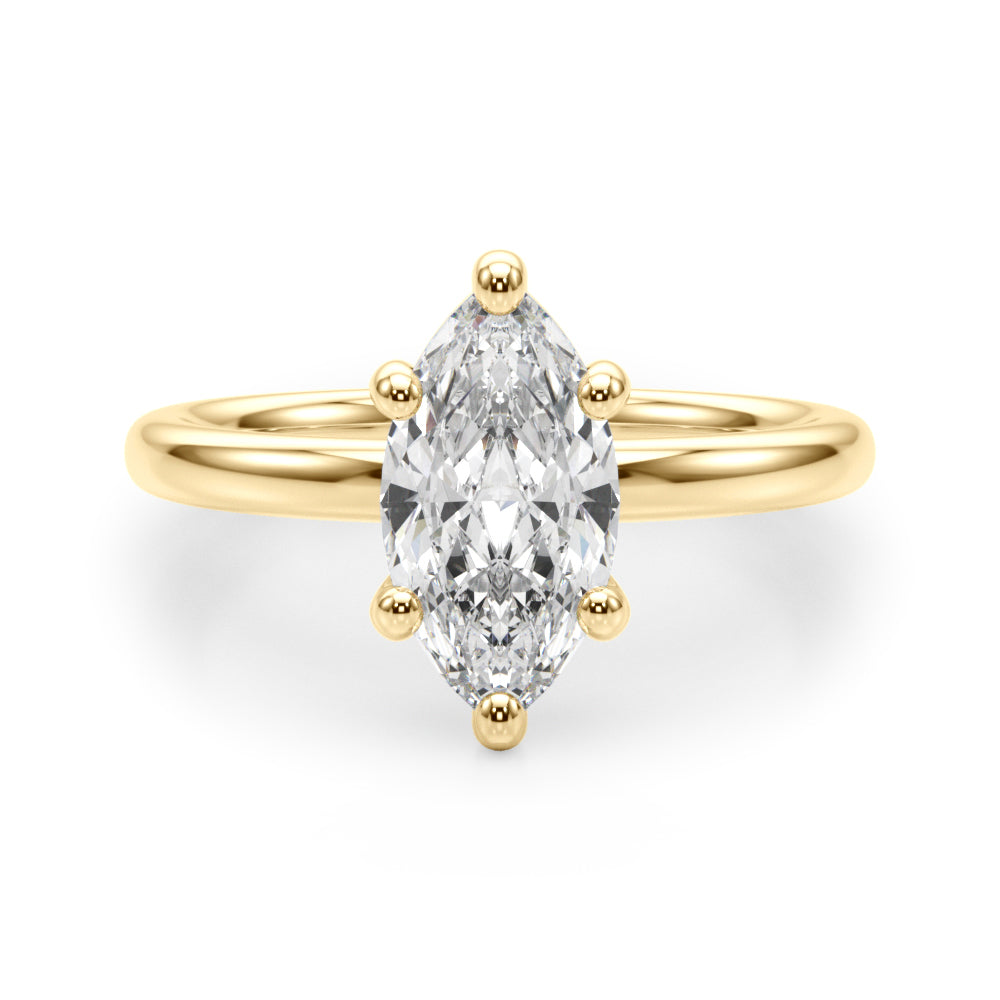 Marquise Diamond Solitaire Engagement Ring · 0.33 ct tw