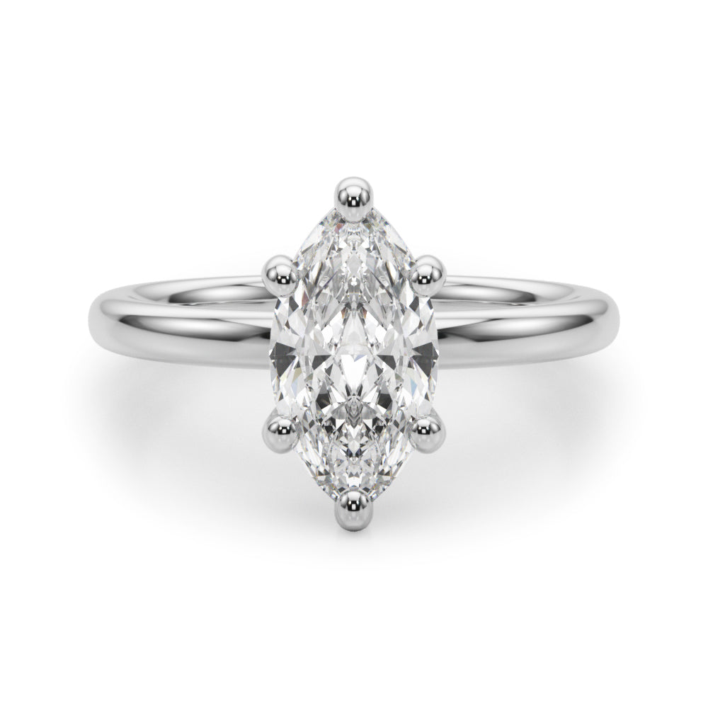 Marquise Diamond Solitaire Engagement Ring · 0.33 ct tw
