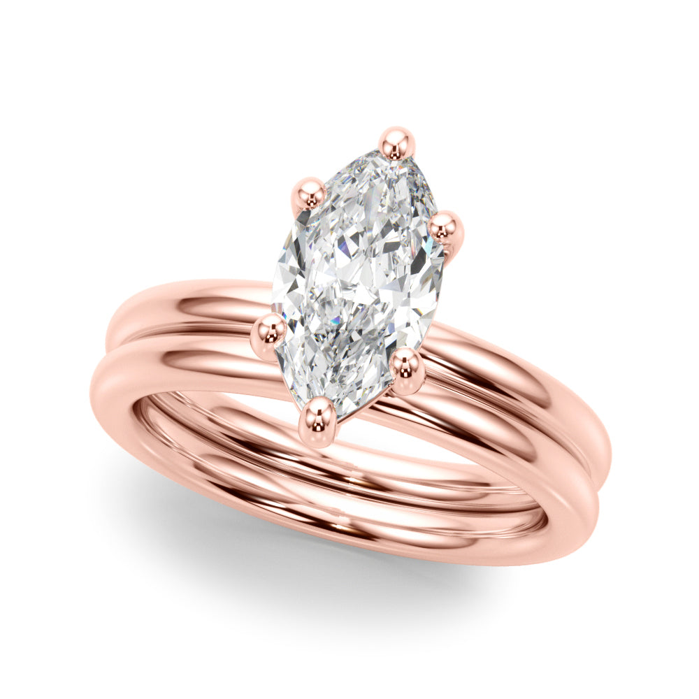 Marquise Diamond Solitaire Engagement Ring · 0.33 ct tw